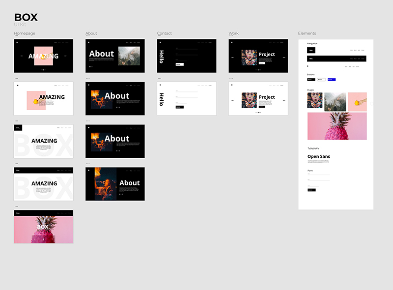 interface site web pages onglet stephane buyens